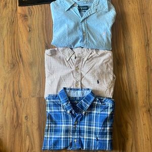 Ralph Lauren Blue, Brown, and Light Blue Men's Shirts